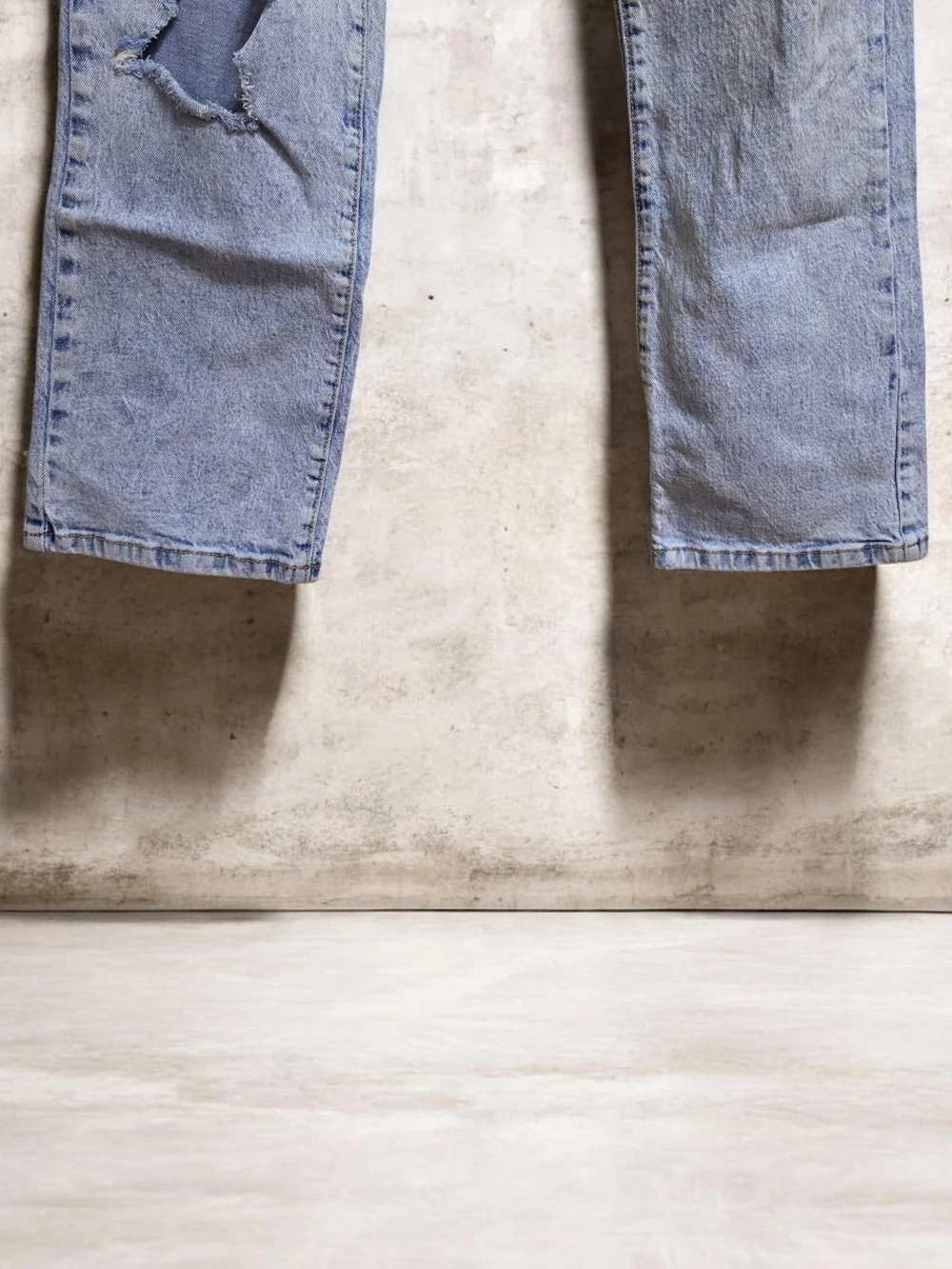 Light Blue Kid's Size 14 Straight-Leg Jeans 
